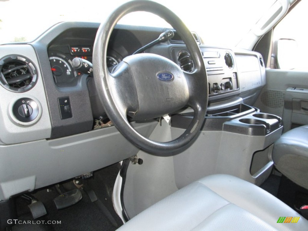 2010 Ford E Series Van E250 Cargo Medium Flint Dashboard Photo #74148451