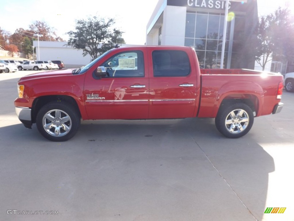 2013 Sierra 1500 SLE Crew Cab - Fire Red / Ebony photo #2