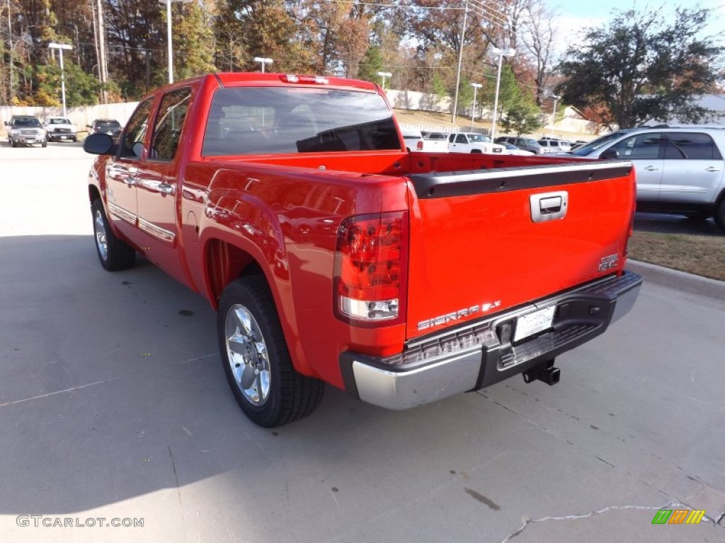 2013 Sierra 1500 SLE Crew Cab - Fire Red / Ebony photo #3