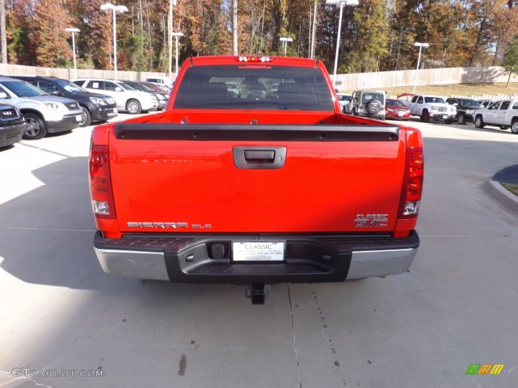 2013 Sierra 1500 SLE Crew Cab - Fire Red / Ebony photo #4