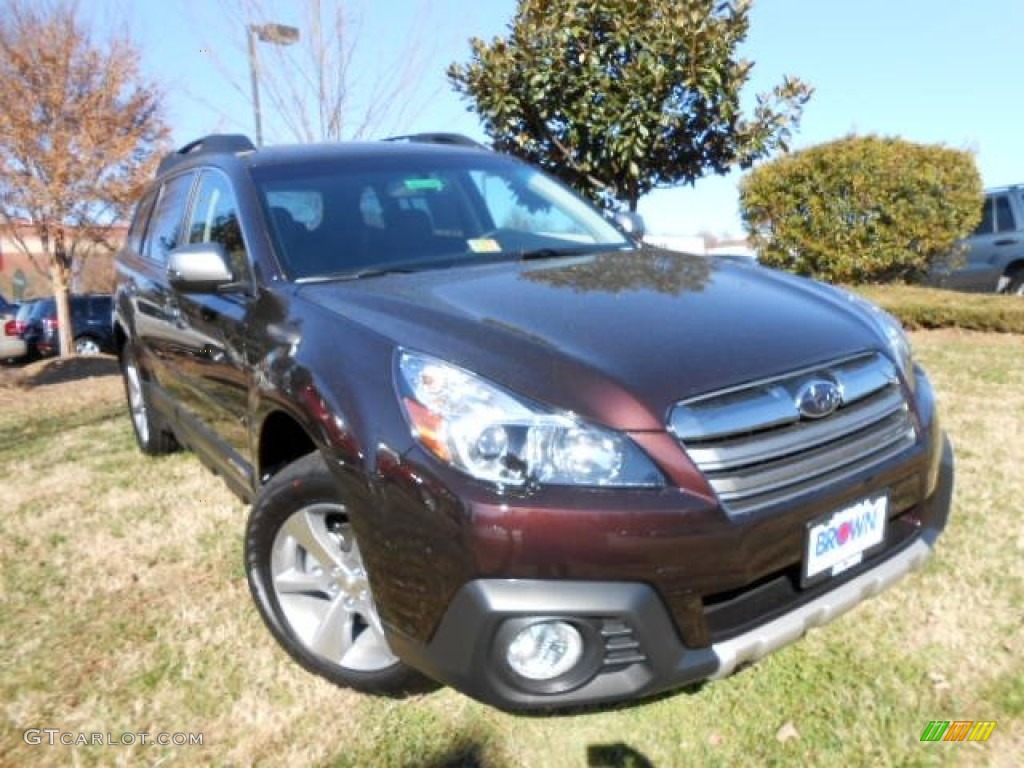 2013 Outback 2.5i Limited - Venetian Red Pearl / Saddle Brown photo #1