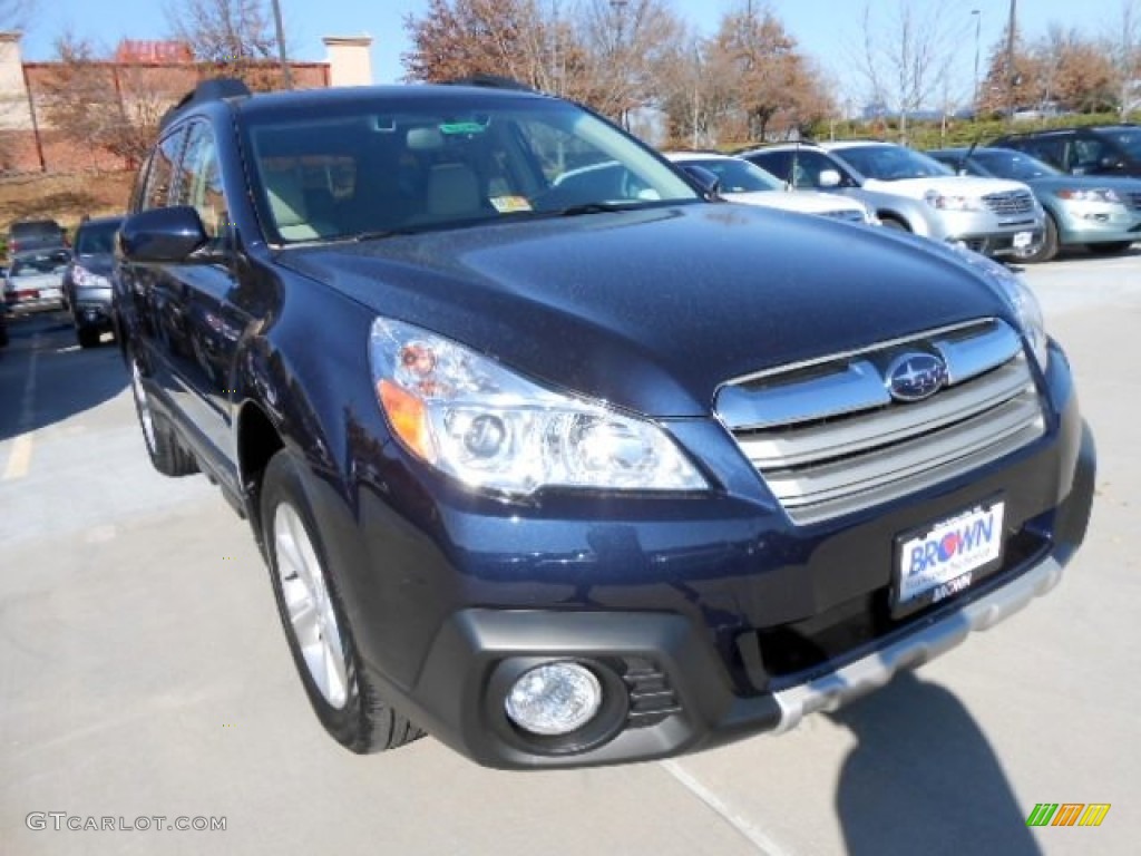 2013 Outback 2.5i Limited - Deep Indigo Pearl / Warm Ivory Leather photo #1