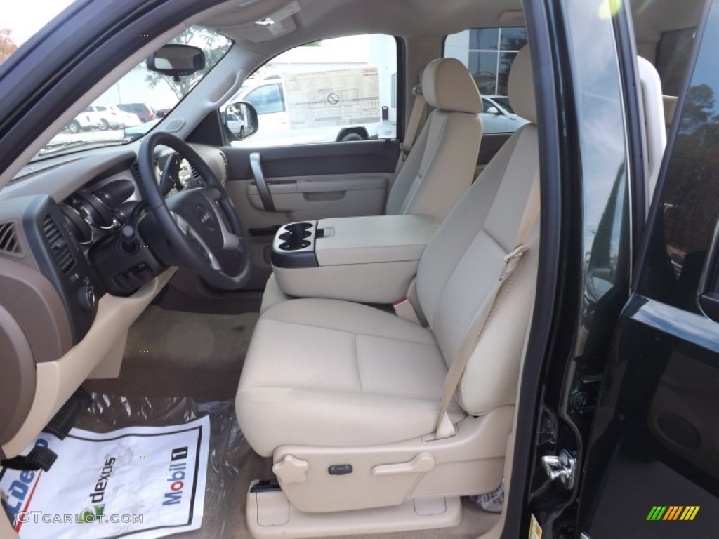 2013 Sierra 1500 SLE Crew Cab - Mineral Green Metallic / Very Dark Cashmere/Light Cashmere photo #11