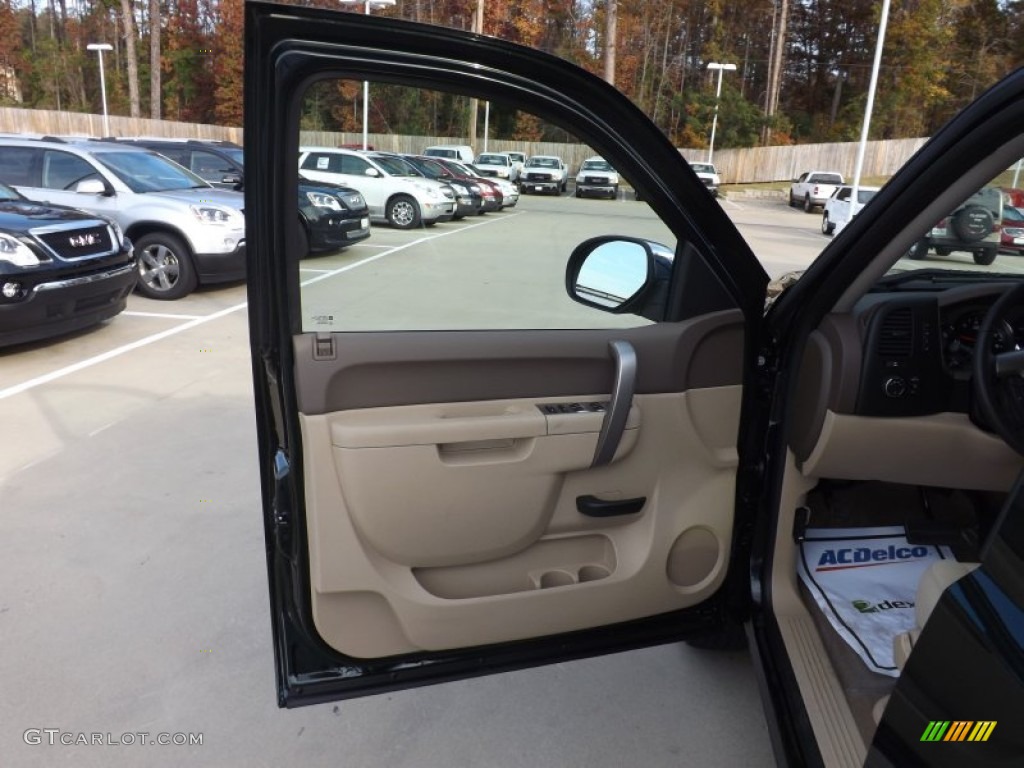 2013 Sierra 1500 SLE Crew Cab - Mineral Green Metallic / Very Dark Cashmere/Light Cashmere photo #14