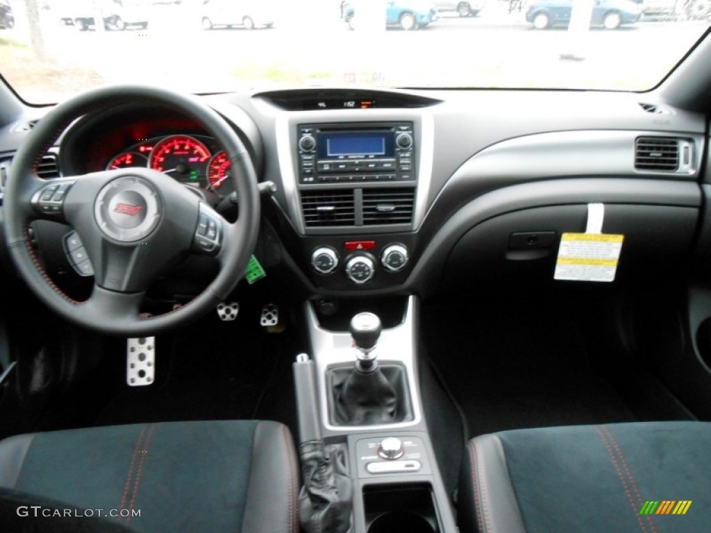 2013 Subaru Impreza WRX STi 4 Door STi Black Alcantara/Carbon Black Dashboard Photo #74151937