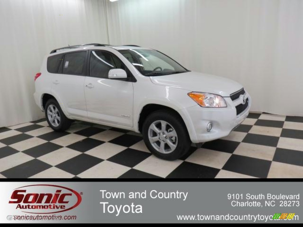 2012 RAV4 V6 Limited 4WD - Blizzard White Pearl / Sand Beige photo #1