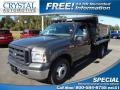 2006 Dark Shadow Grey Metallic Ford F350 Super Duty XL Regular Cab 4x4 Dump Truck  photo #1