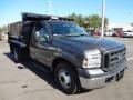 Dark Shadow Grey Metallic 2006 Ford F350 Super Duty XL Regular Cab 4x4 Dump Truck Exterior