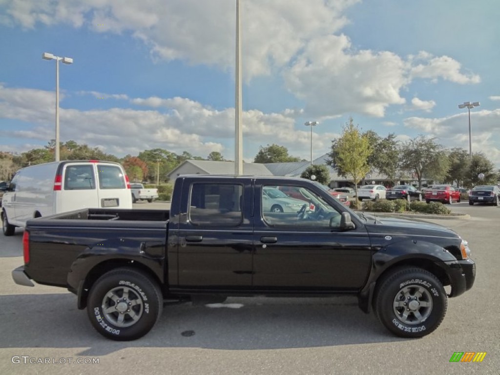 Super Black 2004 Nissan Frontier XE V6 Crew Cab Exterior Photo #74153749