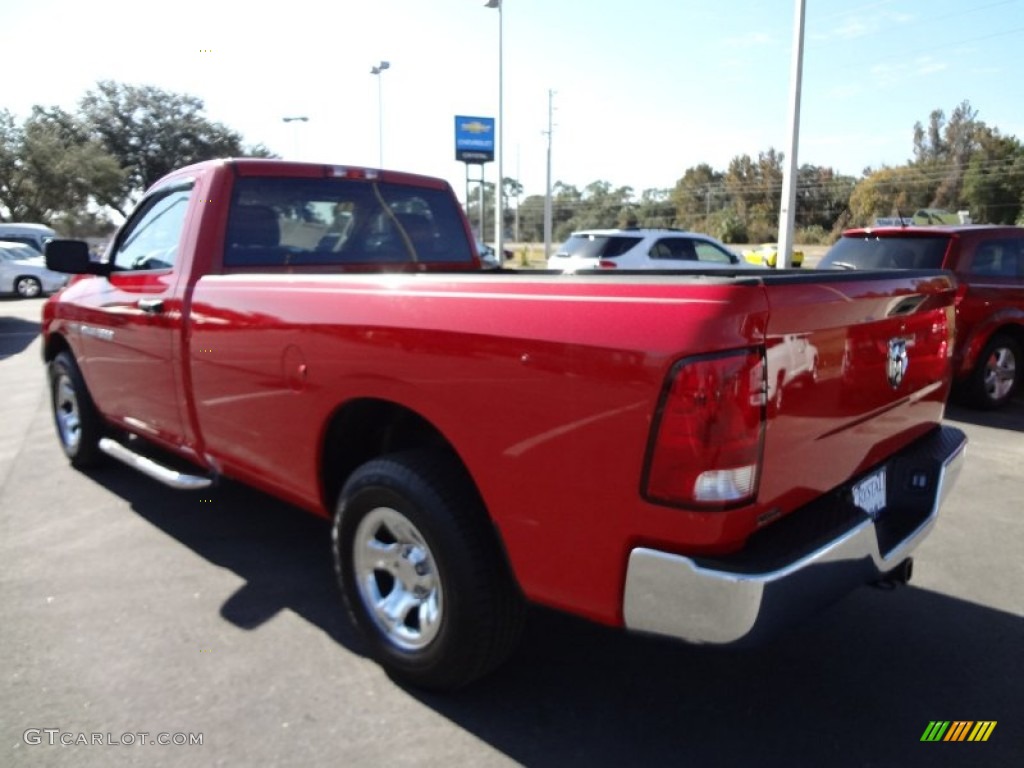 2011 Ram 1500 ST Regular Cab - Flame Red / Dark Slate Gray/Medium Graystone photo #3