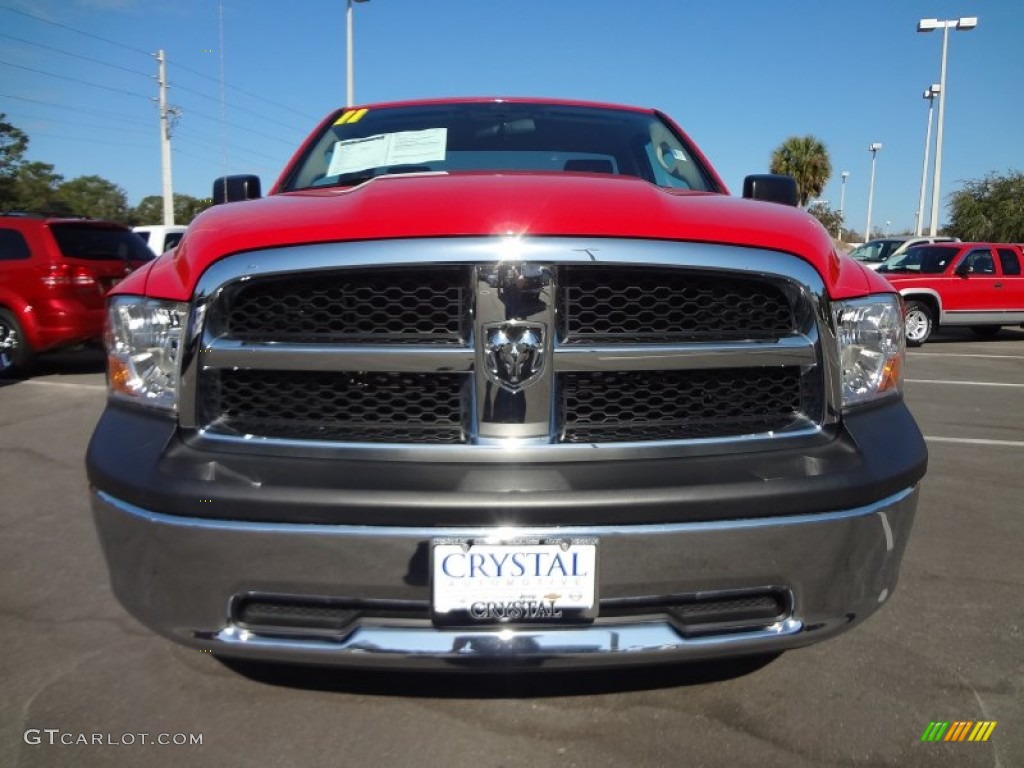 2011 Ram 1500 ST Regular Cab - Flame Red / Dark Slate Gray/Medium Graystone photo #12