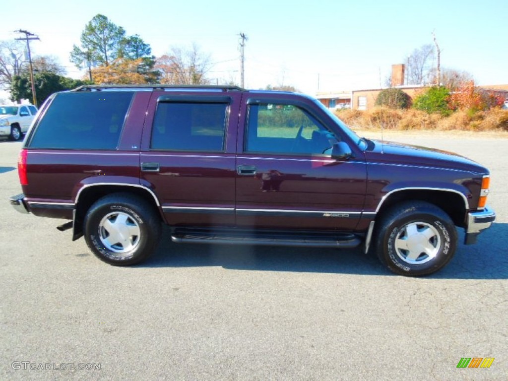 1997 Tahoe LS 4x4 - Dark Cherry Metallic / Red photo #6