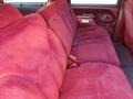 1997 Chevrolet Tahoe Red Interior Rear Seat Photo