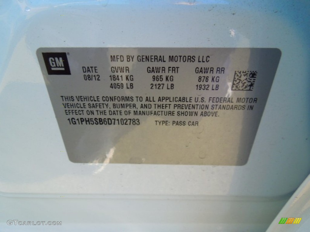 2013 Cruze ECO - Summit White / Jet Black/Medium Titanium photo #7