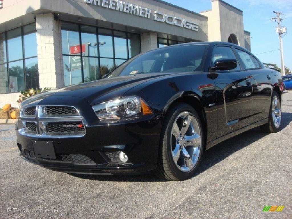 2013 Charger R/T Max - Pitch Black / Black photo #1