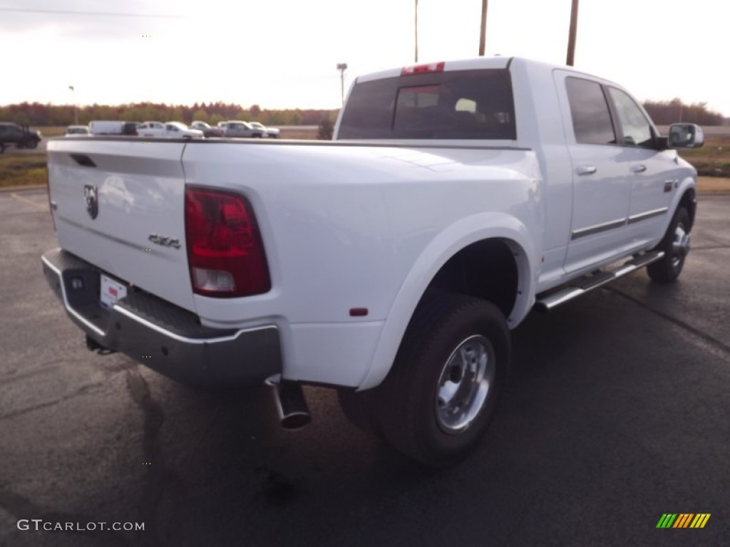 2010 Ram 3500 Laramie Mega Cab 4x4 Dually - Bright White / Dark Slate/Medium Graystone photo #5