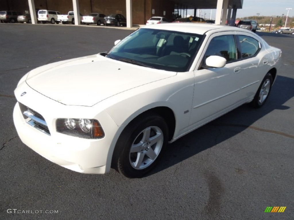 2010 Charger SXT - Stone White / Dark Slate Gray photo #2