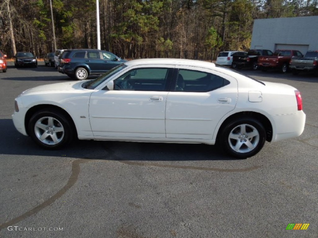 2010 Charger SXT - Stone White / Dark Slate Gray photo #3