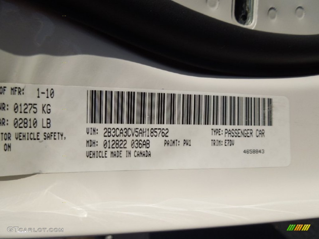 2010 Charger SXT - Stone White / Dark Slate Gray photo #7