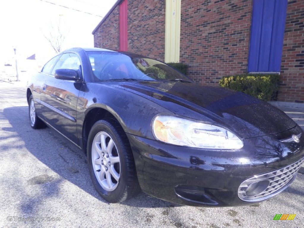 2001 Sebring LX Coupe - Black / Dark Slate Gray photo #1