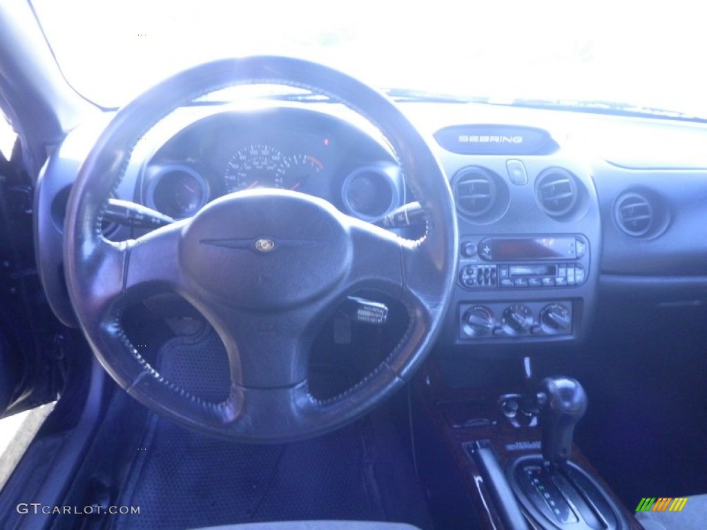 2001 Sebring LX Coupe - Black / Dark Slate Gray photo #4