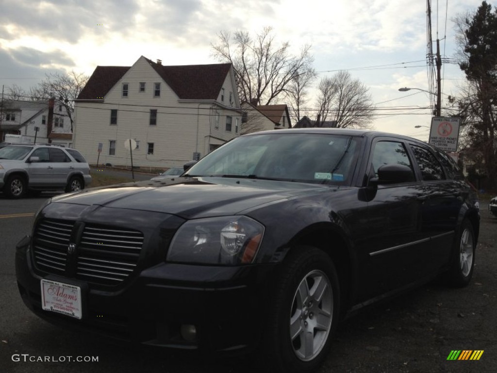 2007 Magnum SXT - Brilliant Black Crystal Pearl / Dark Slate Gray/Light Graystone photo #1