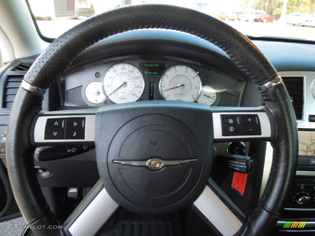 2008 Chrysler 300 C HEMI Dark Slate Gray Steering Wheel Photo #74162260