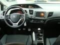 Black 2012 Honda Civic Si Sedan Dashboard