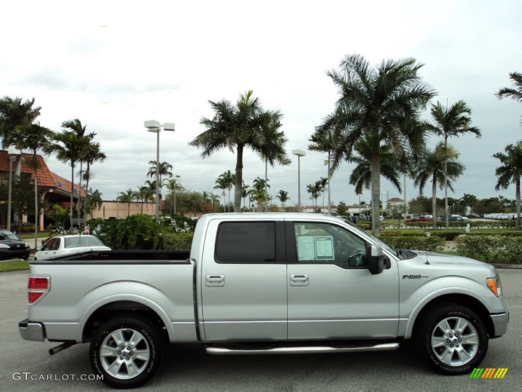 2010 F150 Lariat SuperCrew - Ingot Silver Metallic / Black photo #6