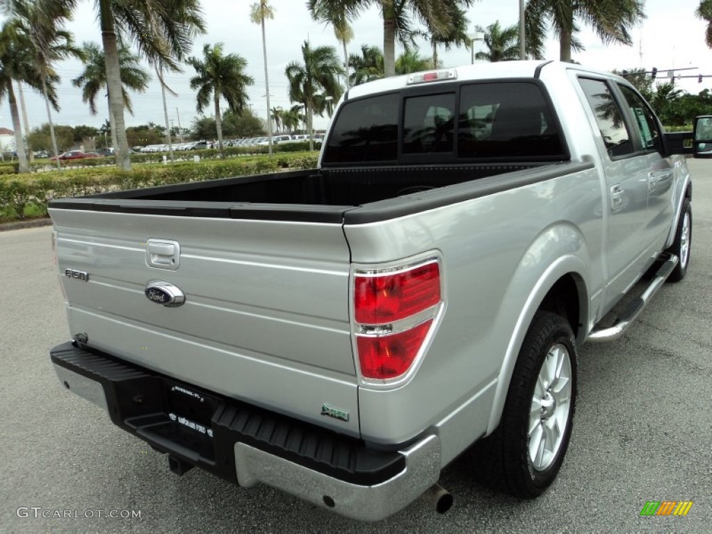 2010 F150 Lariat SuperCrew - Ingot Silver Metallic / Black photo #7