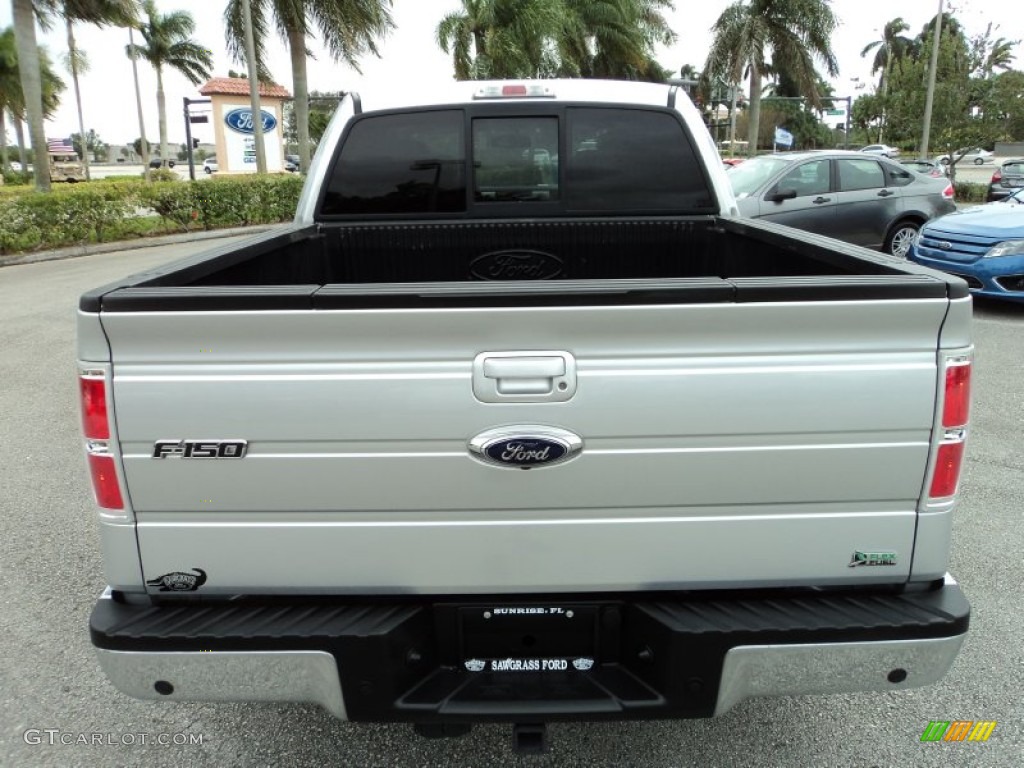 2010 F150 Lariat SuperCrew - Ingot Silver Metallic / Black photo #8