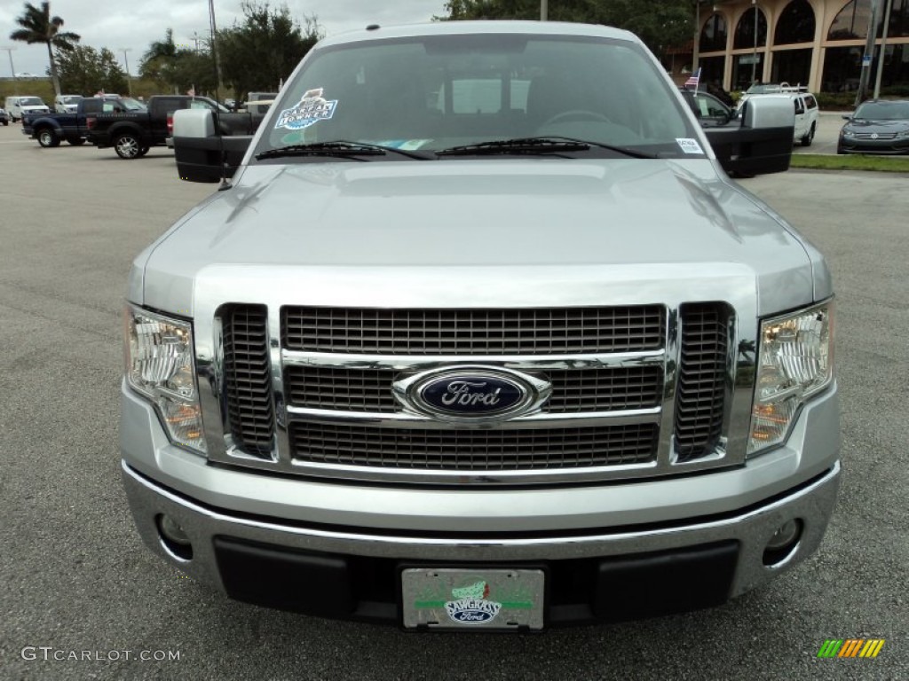 2010 F150 Lariat SuperCrew - Ingot Silver Metallic / Black photo #16