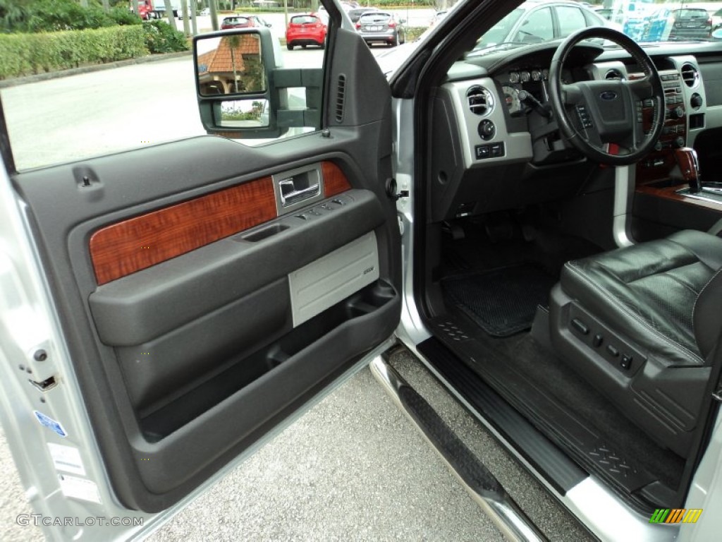 2010 F150 Lariat SuperCrew - Ingot Silver Metallic / Black photo #17