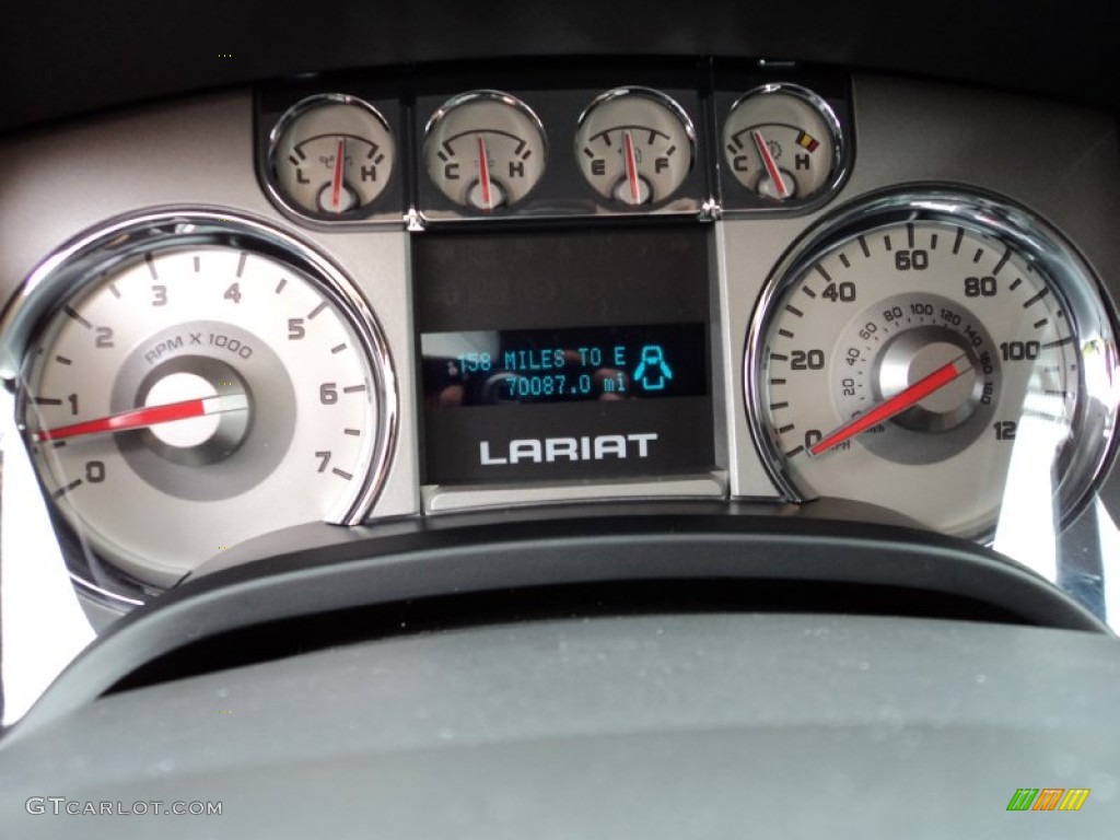 2010 F150 Lariat SuperCrew - Ingot Silver Metallic / Black photo #33