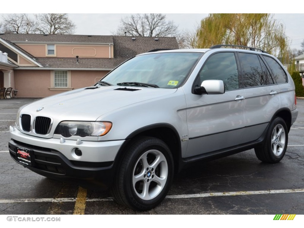 Titanium Silver Metallic 2002 BMW X5 3.0i Exterior Photo #74165085