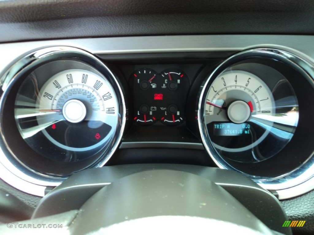 2010 Ford Mustang GT Premium Coupe Gauges Photo #74165812