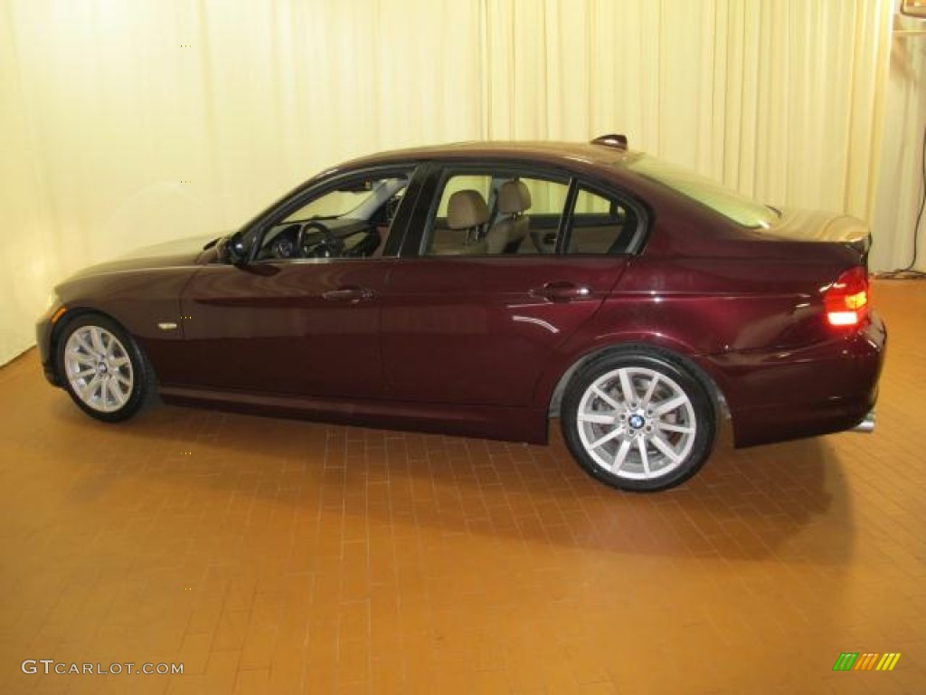 2009 3 Series 328i Sedan - Barbara Red Metallic / Saddle Brown Dakota Leather photo #8