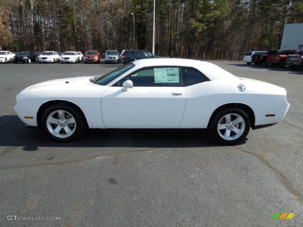 2013 Challenger SXT - Bright White / Dark Slate Gray photo #3