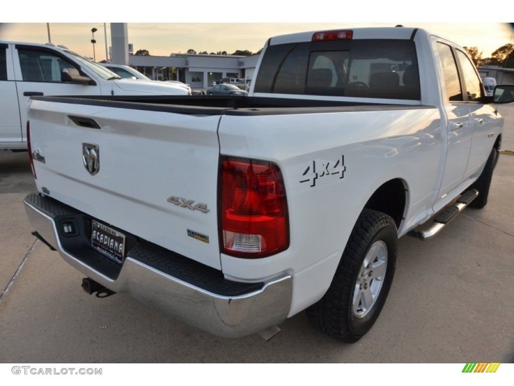 2010 Ram 1500 Big Horn Quad Cab 4x4 - Stone White / Dark Slate/Medium Graystone photo #7