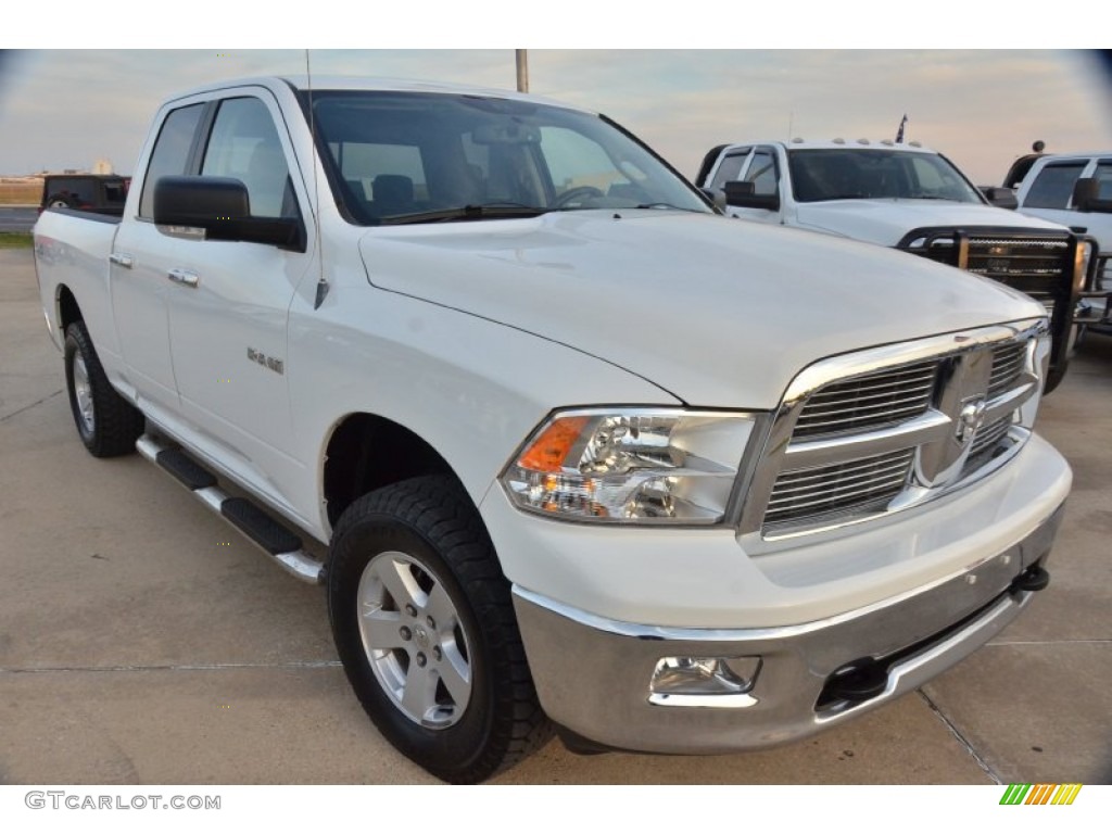 2010 Ram 1500 Big Horn Quad Cab 4x4 - Stone White / Dark Slate/Medium Graystone photo #11