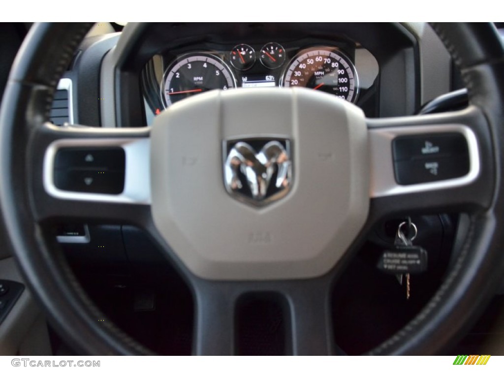 2010 Ram 1500 Big Horn Quad Cab 4x4 - Stone White / Dark Slate/Medium Graystone photo #21