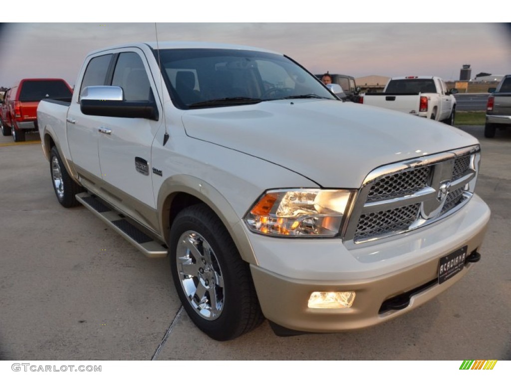 Bright White 2011 Dodge Ram 1500 Laramie Longhorn Crew Cab Exterior Photo #74168128