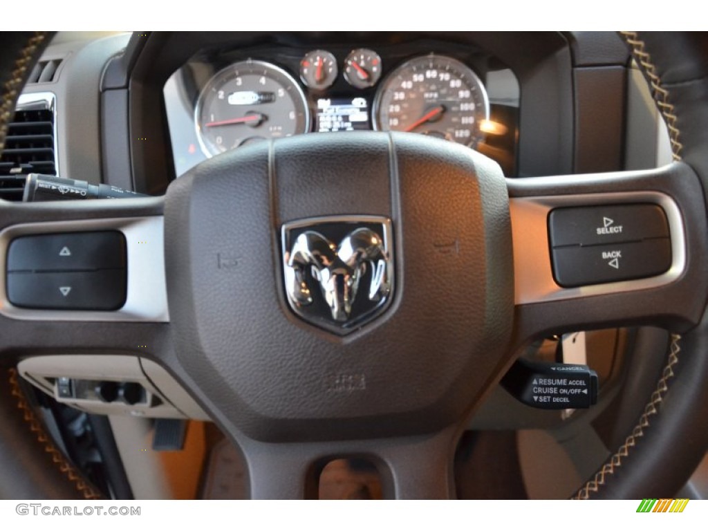 2011 Ram 1500 Laramie Longhorn Crew Cab - Bright White / Light Pebble Beige/Bark Brown photo #22