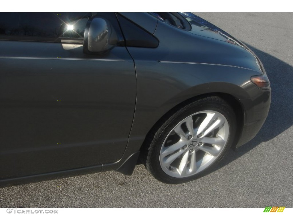 2006 Civic Si Coupe - Galaxy Gray Metallic / Black photo #24