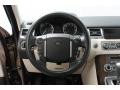 2010 Land Rover Range Rover Sport Ivory-Lunar Alcantara/Ebony Stitching Interior Steering Wheel Photo