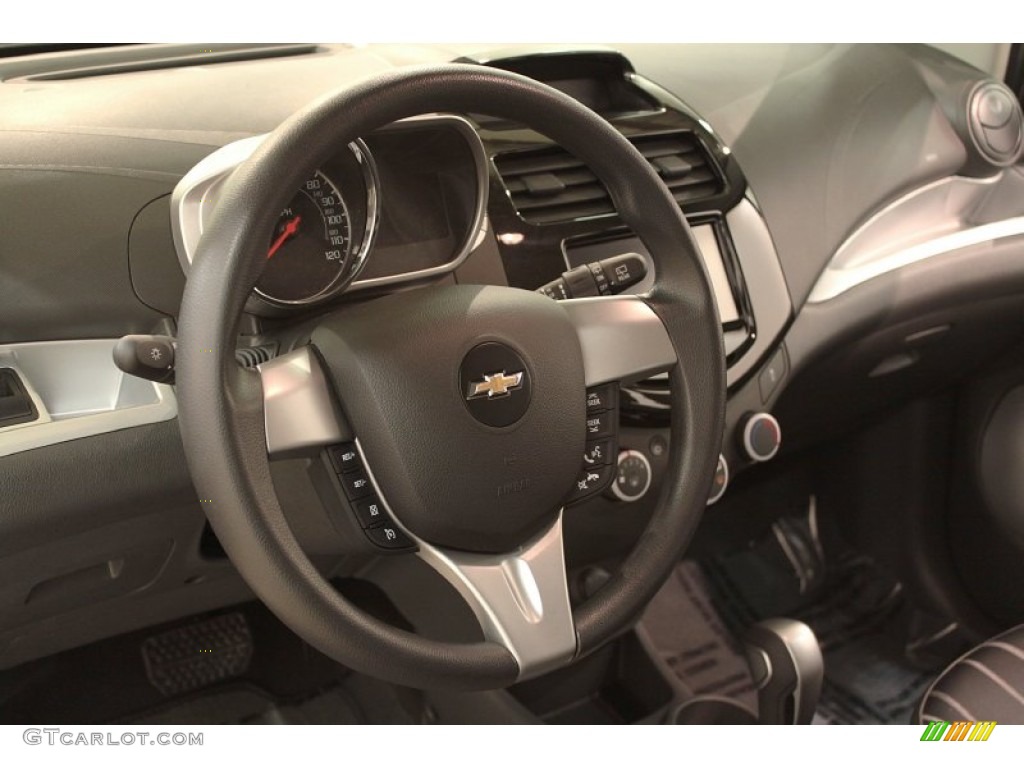 2013 Chevrolet Spark LT Silver/Silver Steering Wheel Photo #74171205
