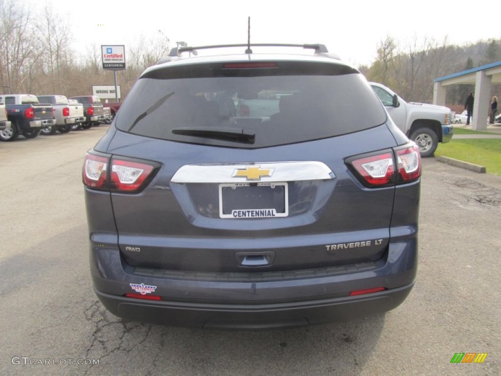 2013 Traverse LT AWD - Atlantis Blue Metallic / Ebony photo #5