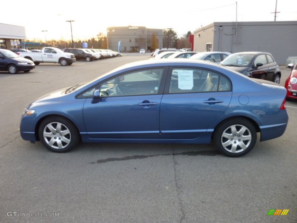 Atomic Blue Metallic 2010 Honda Civic LX Sedan Exterior Photo #74172538