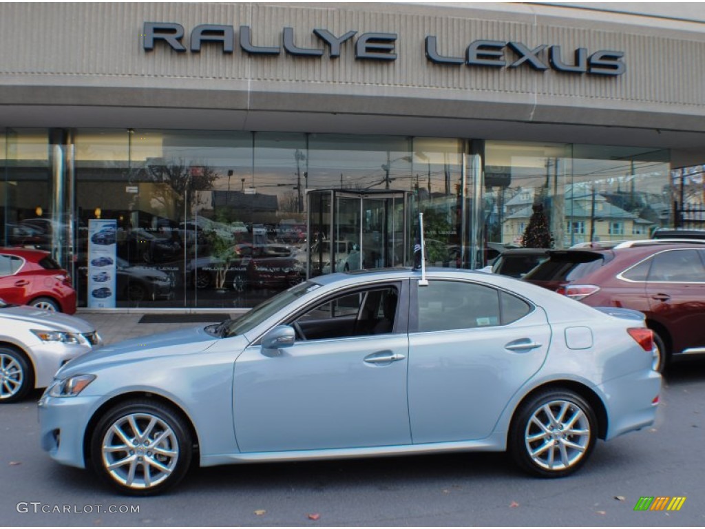 2012 IS 250 AWD - Cerulean Blue / Black photo #3