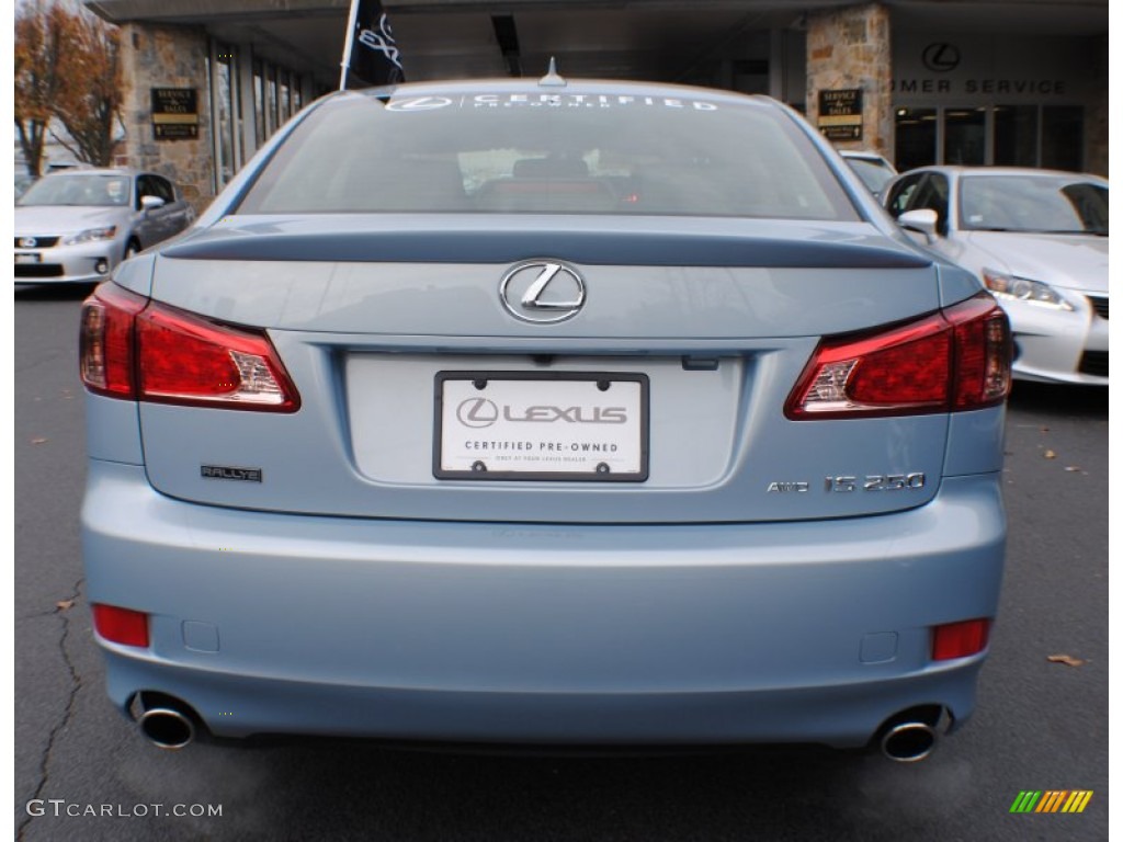 2012 IS 250 AWD - Cerulean Blue / Black photo #5